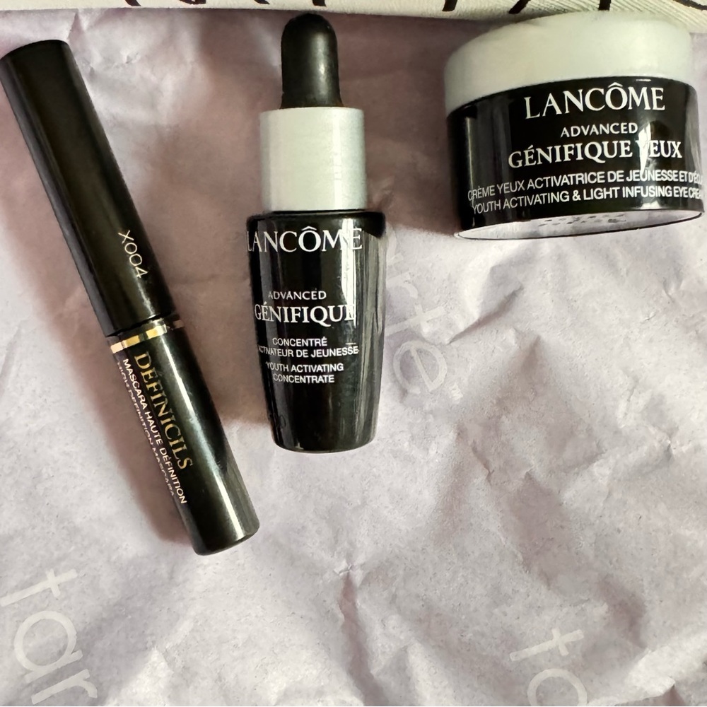 Lancôme Skincare and Mascara Set Génifique Travel Set New